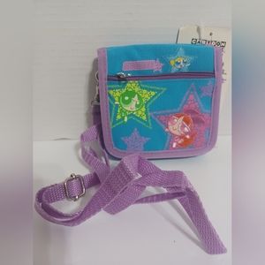 The Powerpuff Girls cartoon network Wallet Coin Pouch Crossbody Bag Y2K New